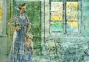 Carl Larsson tvattstugan i stan Spain oil painting artist